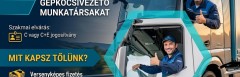 Nemzetközi és belföldi gépkocsivezető kollégákat keresünk